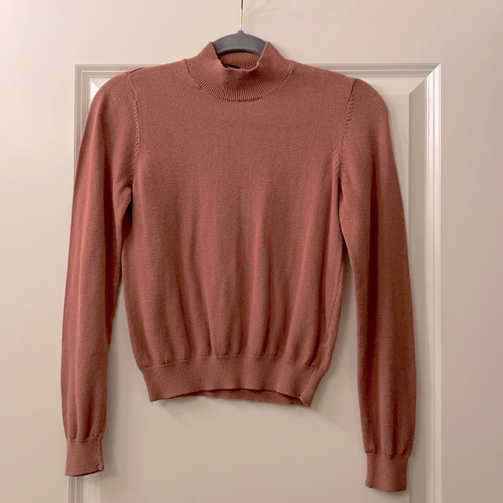 Light Plum/dark pink turtle neck sweater/shirt